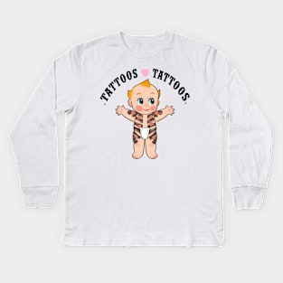 BABY TATTOOS Kids Long Sleeve T-Shirt